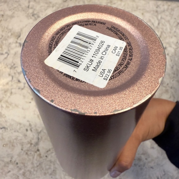 Starbucks Holiday 2018 Sparkling Rose Gold Stainless steel Cold Cup Tumbler 24oz - Picture 8 of 10